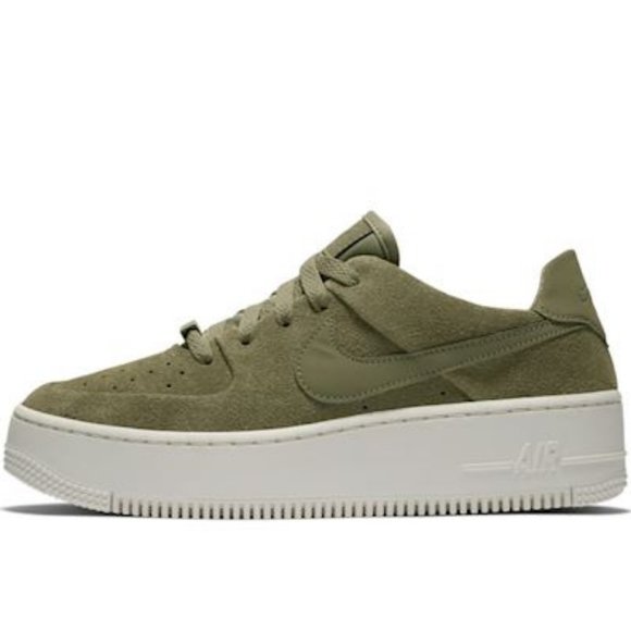 nike air force 1 suede green olive